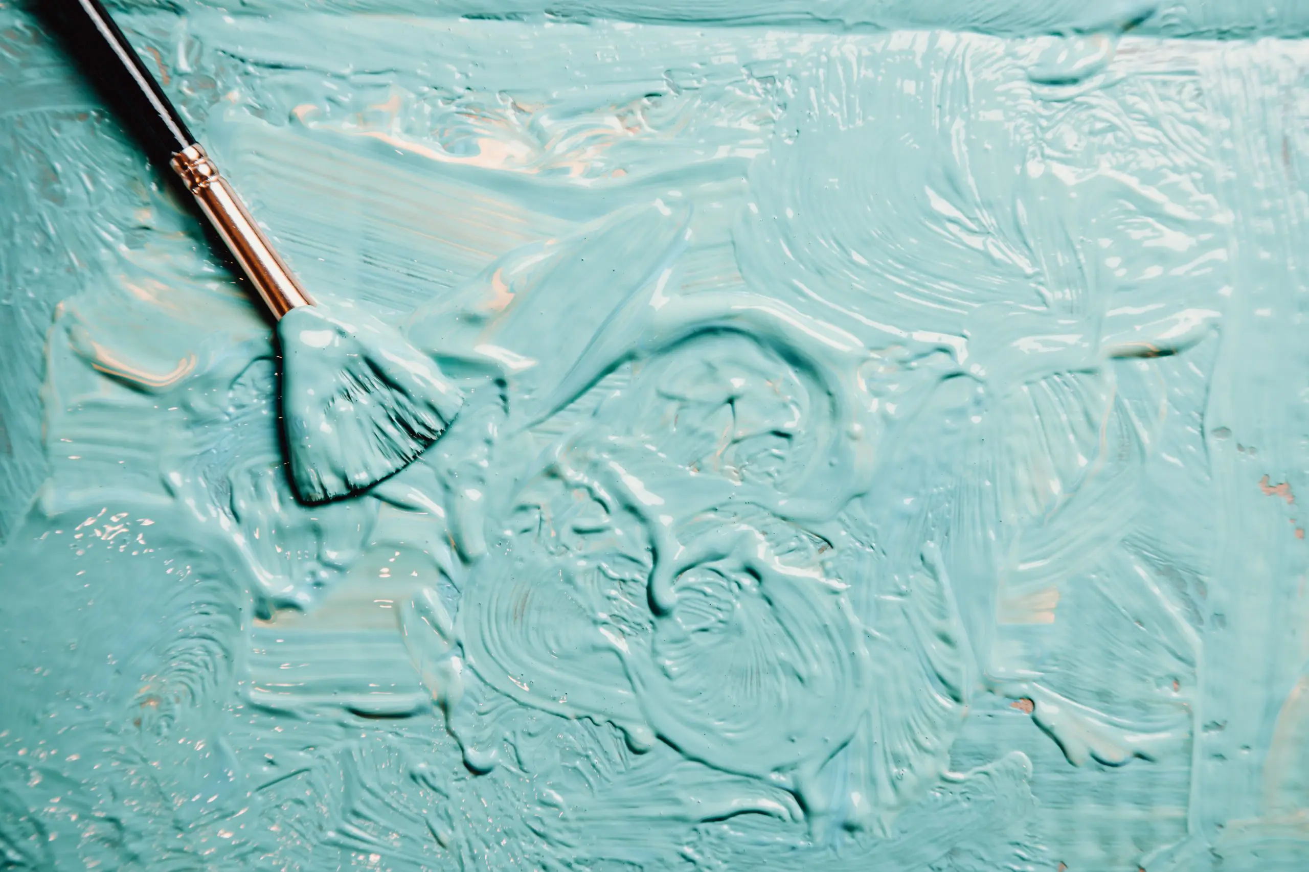 Collection of colorful powder - yellow, red, black, green, blue, white