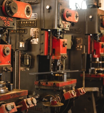 industrial factory machine robot tool concept, real manufacturing engineering production work
