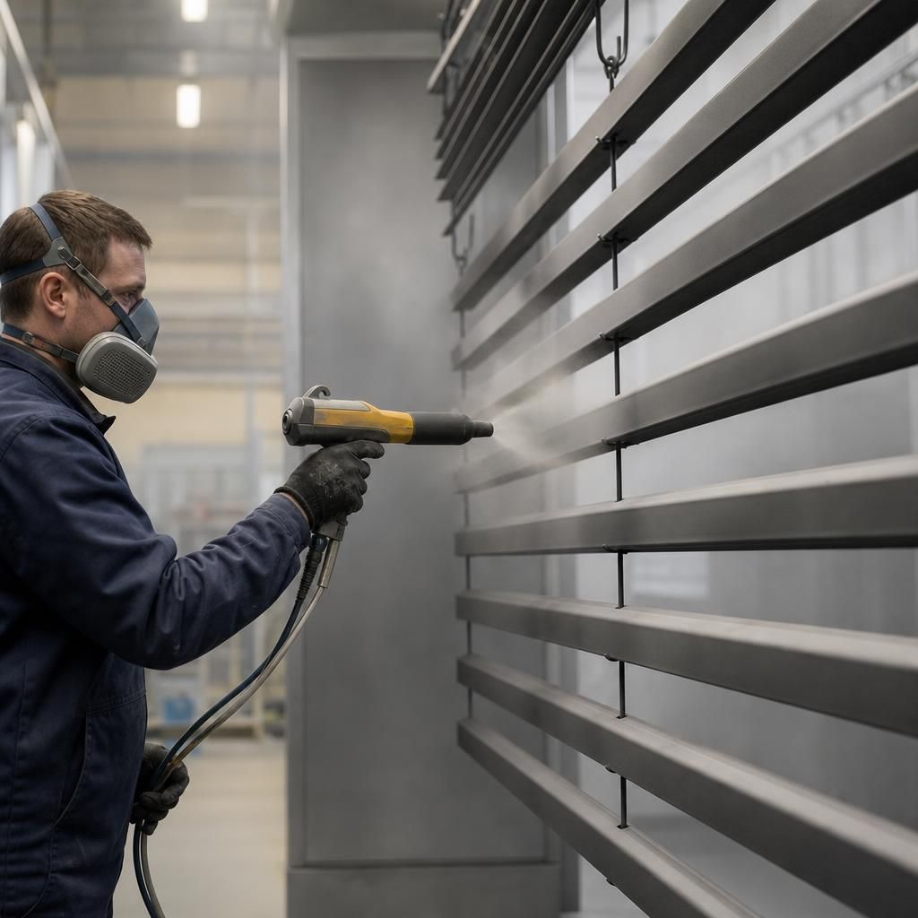 Scratch-resistant powder-coated aluminium